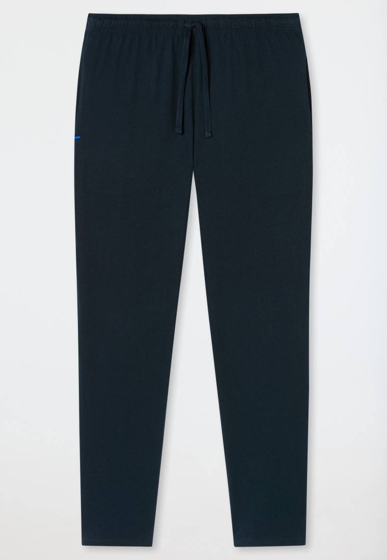 Schiesser Hose Lang Dunkelblau - Mix+Relax