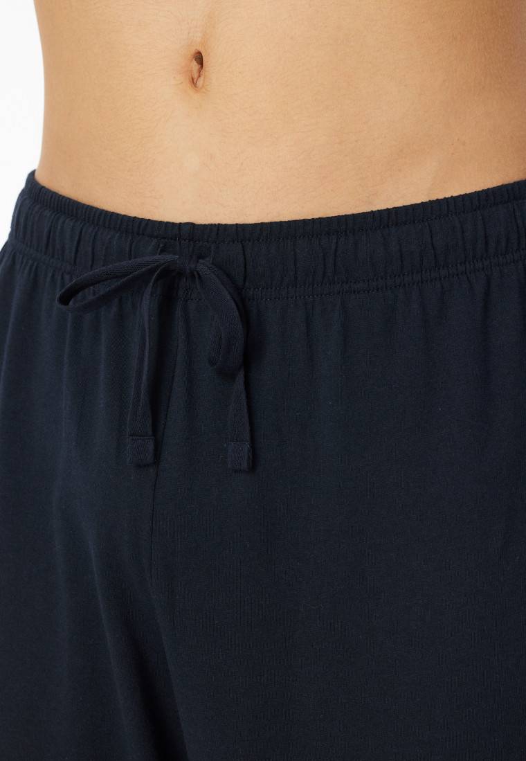 Schiesser Hose Lang Dunkelblau - Mix+Relax