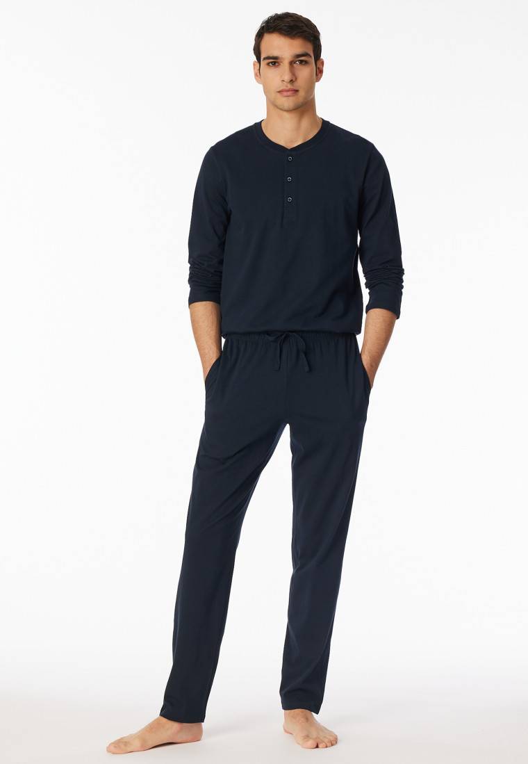 Schiesser Hose lang dunkelblau - Mix+Relax