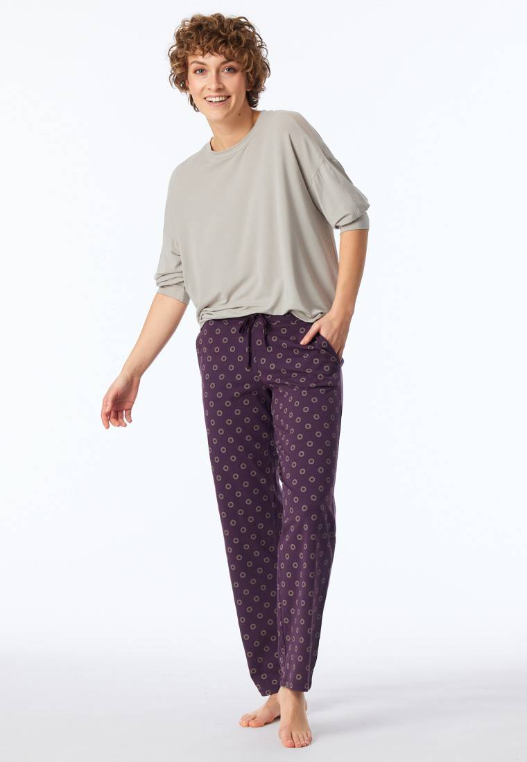 Schiesser Hose lang multicolor gemustert - Mix+Relax