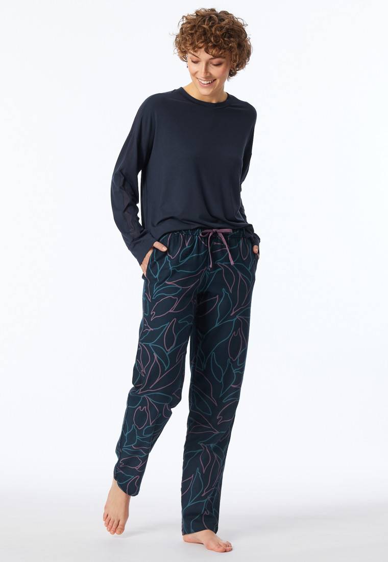 Schiesser Hose lang multicolor gemustert - Mix+Relax