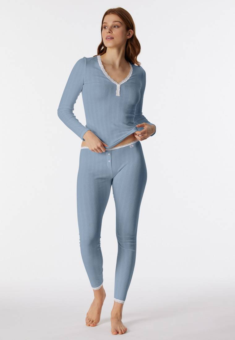 Schiesser Hose lang taupe - Revival Agathe