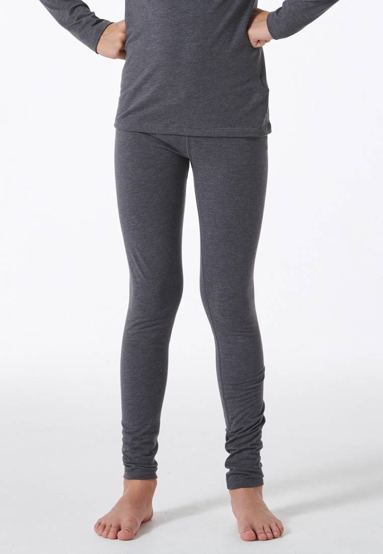 Schiesser Hose Lang Unisex Grau Meliert - Active