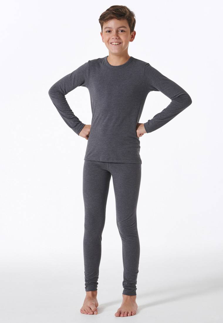 Schiesser Hose lang unisex grau meliert - Active