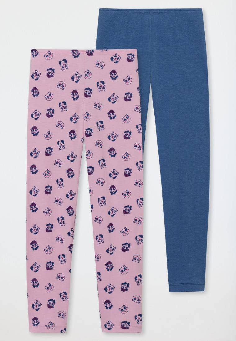 Schiesser Leggings 2er-Pack Pandas Mehrfarbig - 95/5