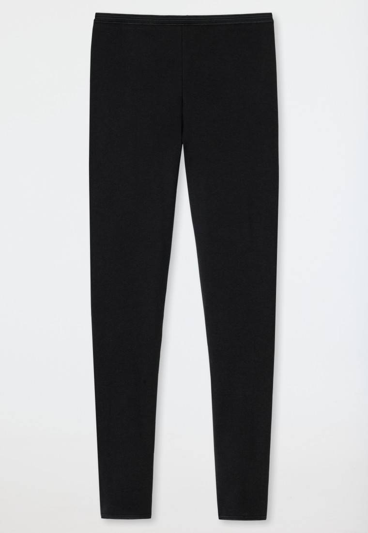 Schiesser Leggings Schwarz - Luxury
