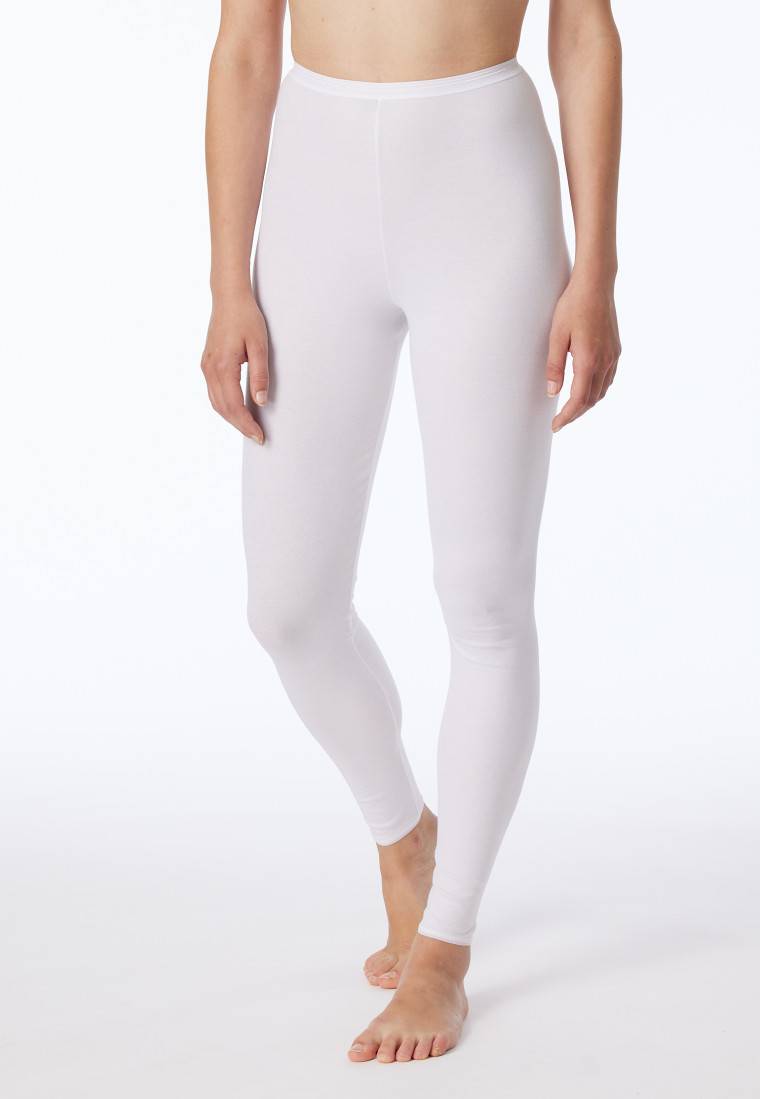 Schiesser Leggings Weiß - Luxury