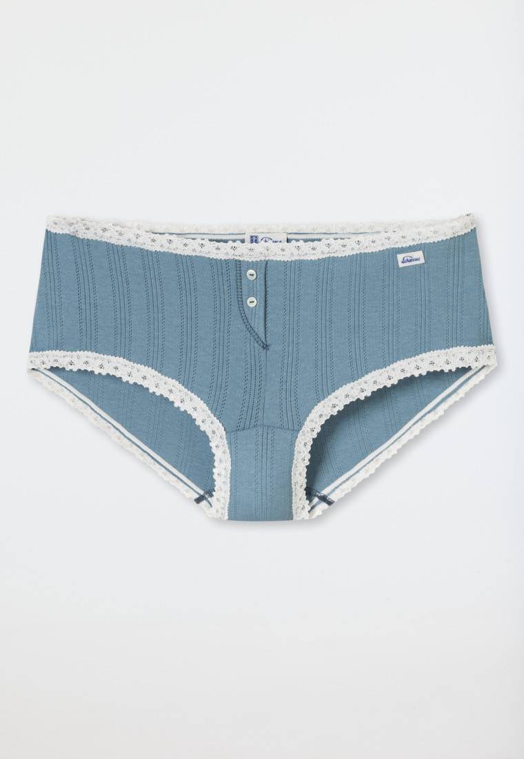 Schiesser Micro Pants Blaugrau - Revival Agathe
