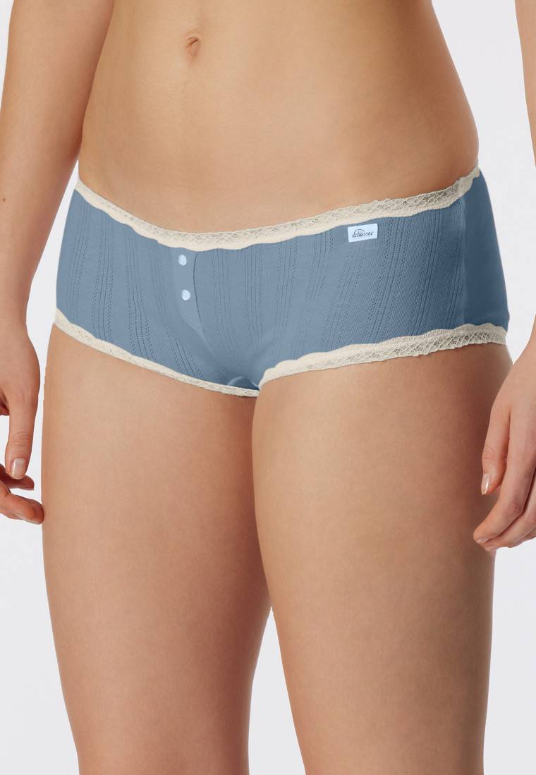 Schiesser Micro Pants Blaugrau - Revival Agathe