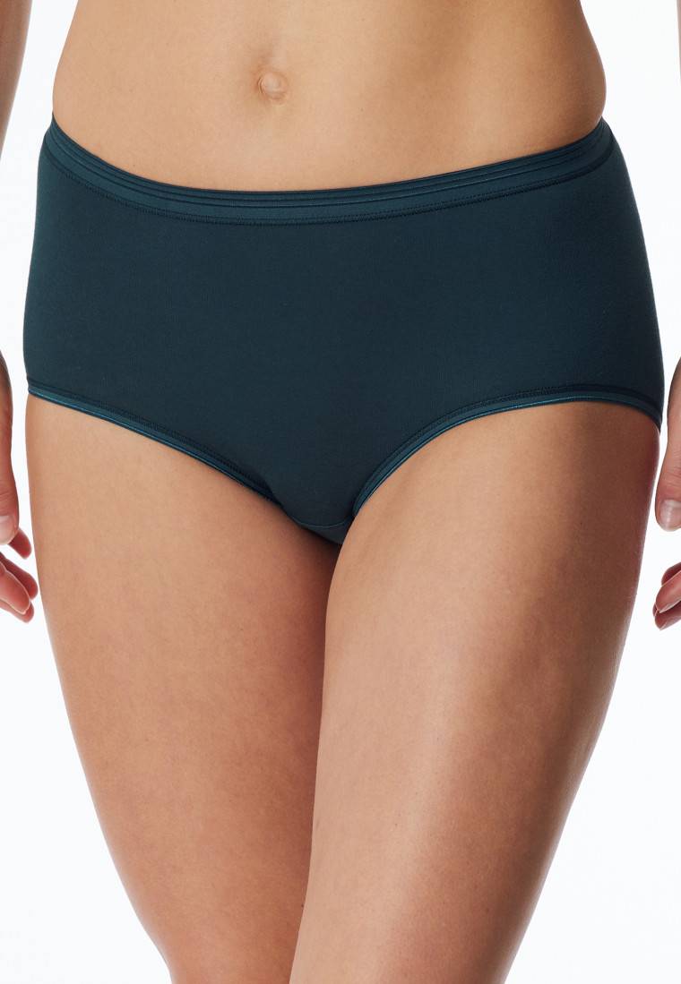 Schiesser Midi-Slip Feinripp Dunkelblau - Luxury