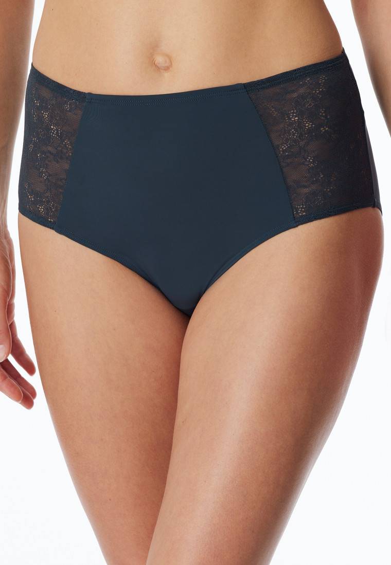 Schiesser Midi-Slip Spitze Dunkelblau - Air