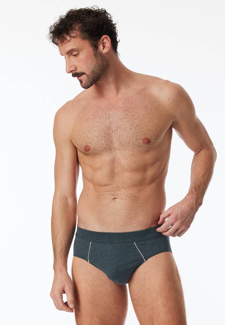 Schiesser Minislip blau-meliert - Comfort Fit