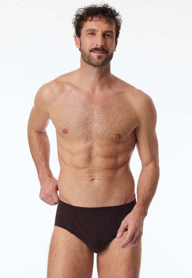 Schiesser Minislip braun-meliert - Comfort Fit