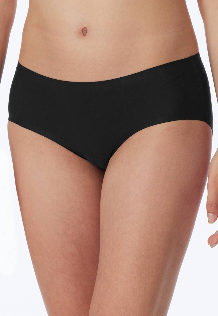 Schiesser Panty Nahtlos Schwarz - Invisible Cotton