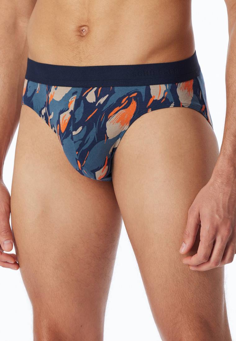 Schiesser Rio-Slip Atlantikblau Gemustert - 95/5