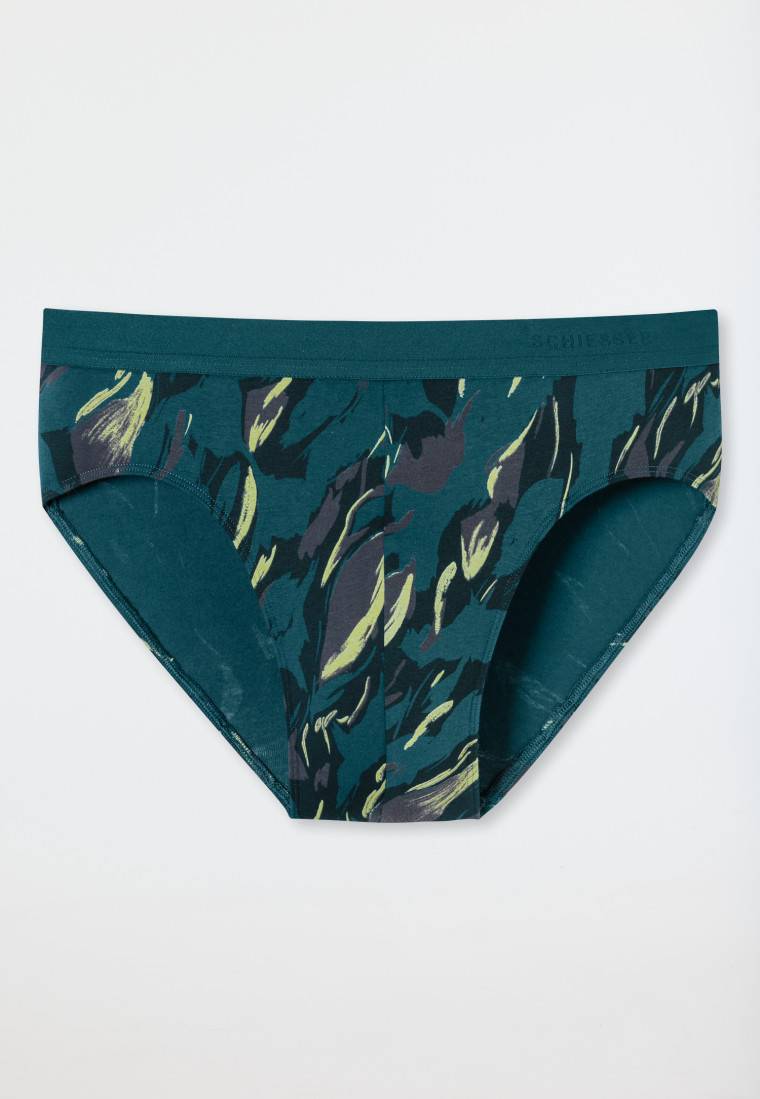 Schiesser Rio-Slip Petrol Gemustert - 95/5