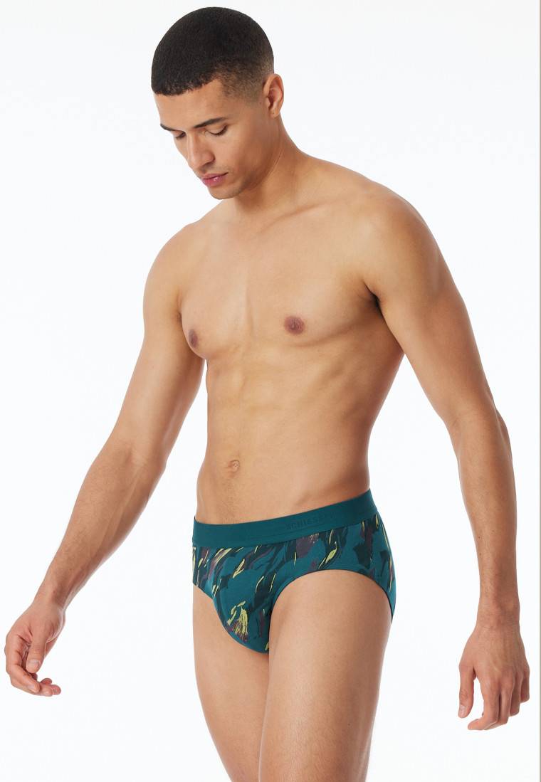 Schiesser Rio-Slip petrol gemustert - 95/5