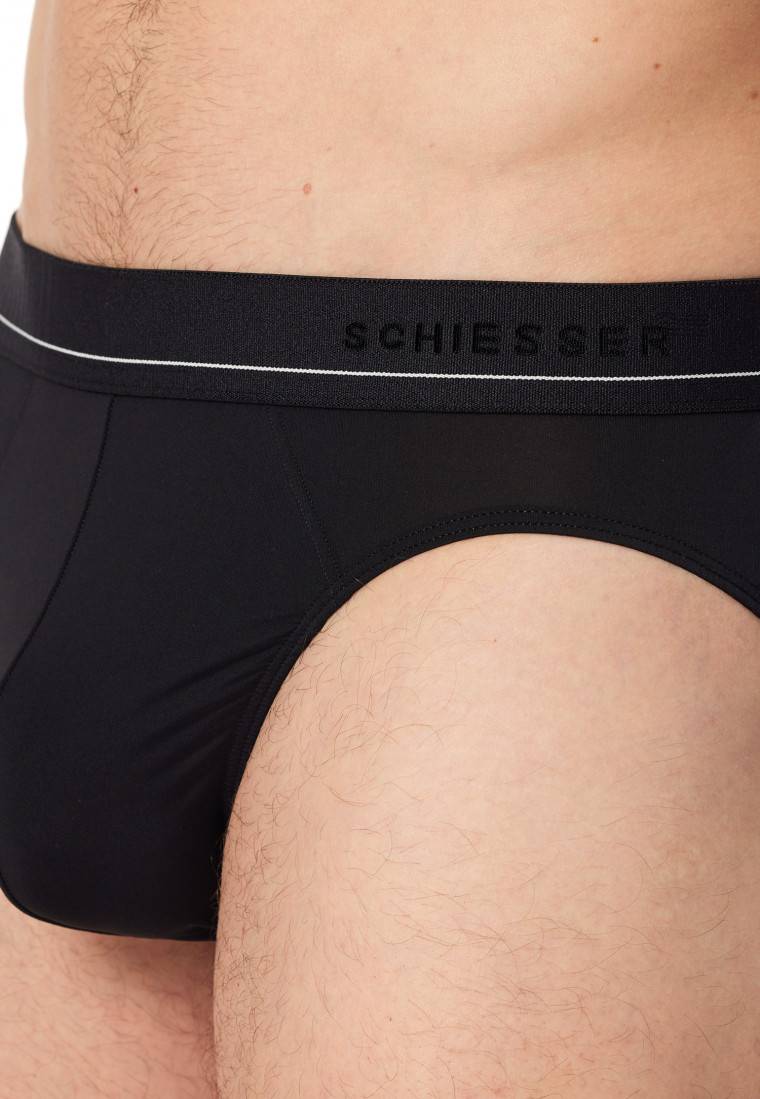 Schiesser Rio-Slip Schwarz - Pure Micro