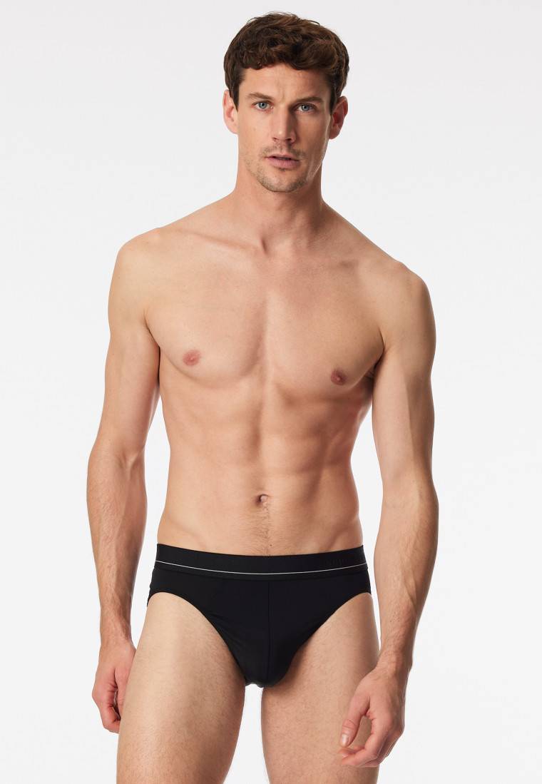 Schiesser Rio-Slip schwarz - Pure Micro