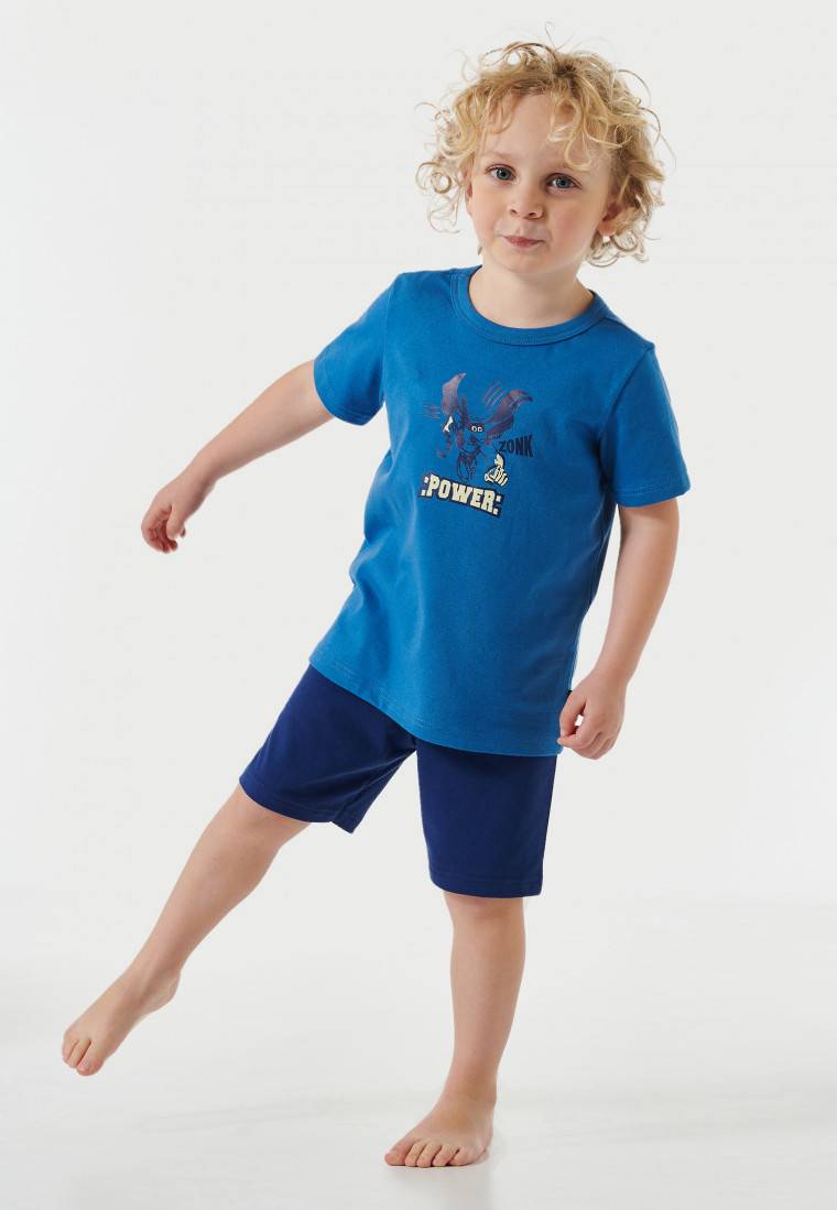 Schiesser Schlafanzug kurz Comic blau - Boys World