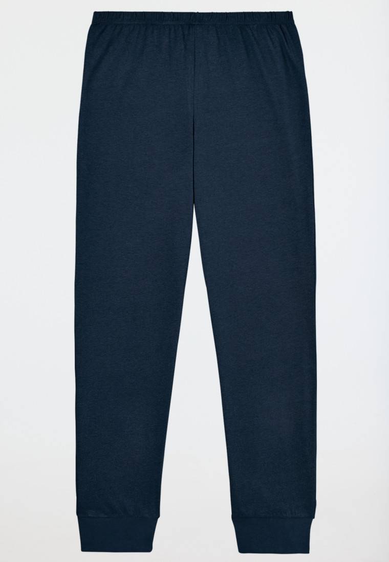 Schiesser Schlafanzug Lang Blau - Nightwear