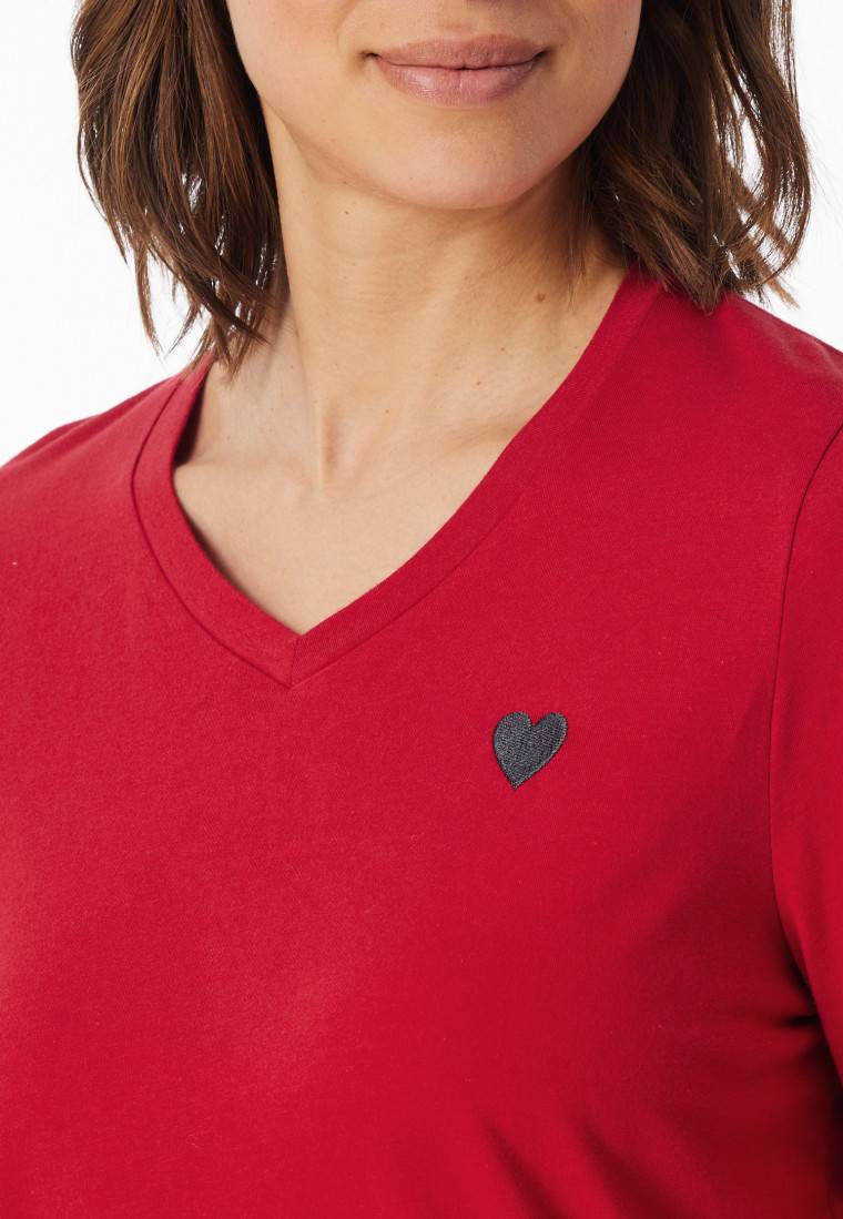 Schiesser Schlafanzug Lang Karos Rot - X-Mas Family