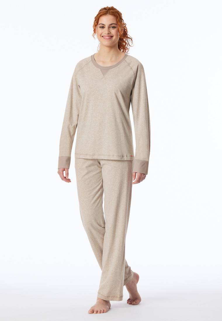 Schiesser Schlafanzug Lang Natur - Casual Nightwear