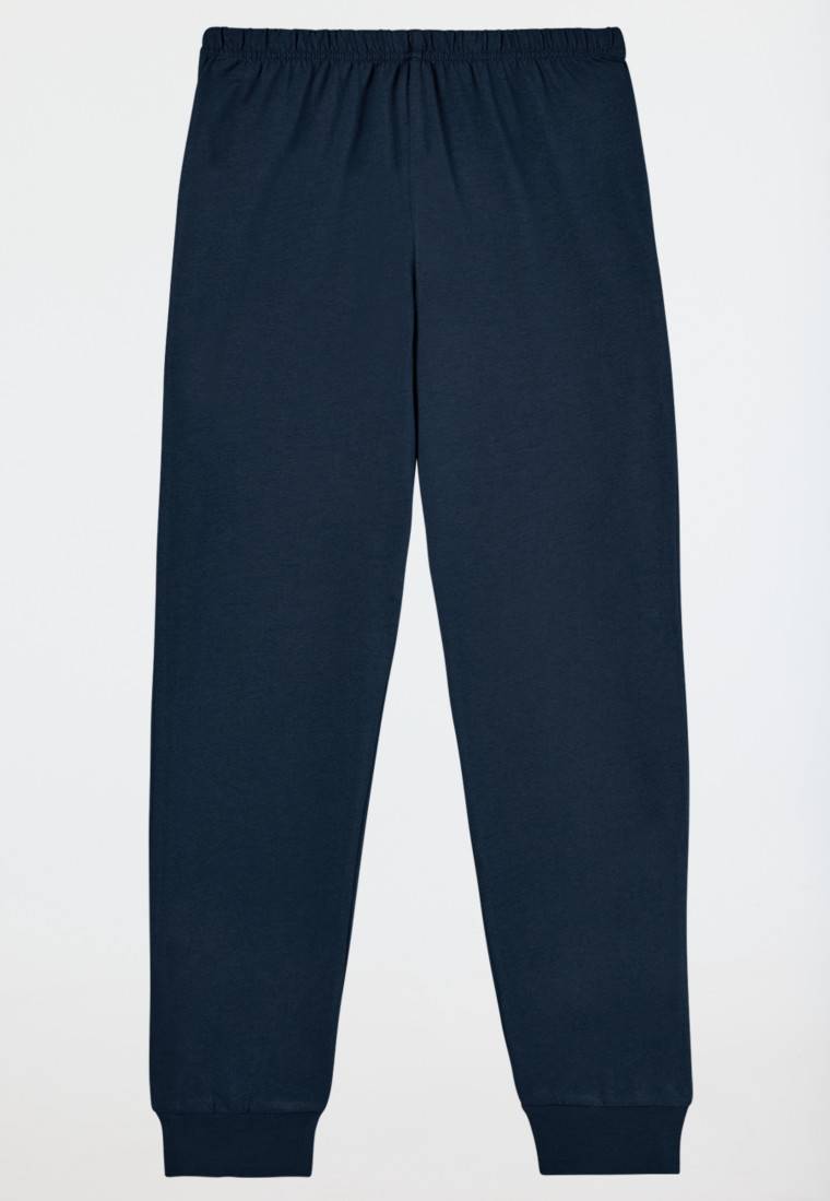 Schiesser Schlafanzug Lang Streifen Blau - Nightwear