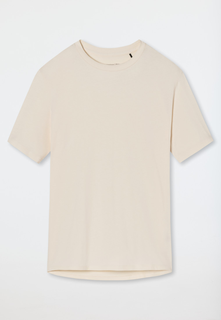 Schiesser Shirt Kurzarm Creme - Mix+Relax