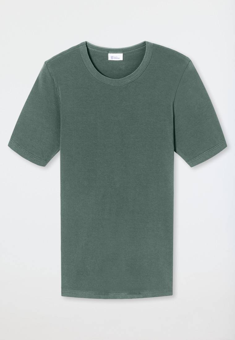 Schiesser Shirt Kurzarm Grün - Revival Ludwig