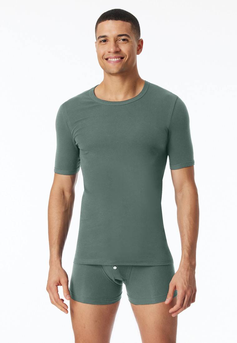 Schiesser Shirt kurzarm grün - Revival Ludwig Schiesser Shirt kurzarm grün - Revival Ludwig