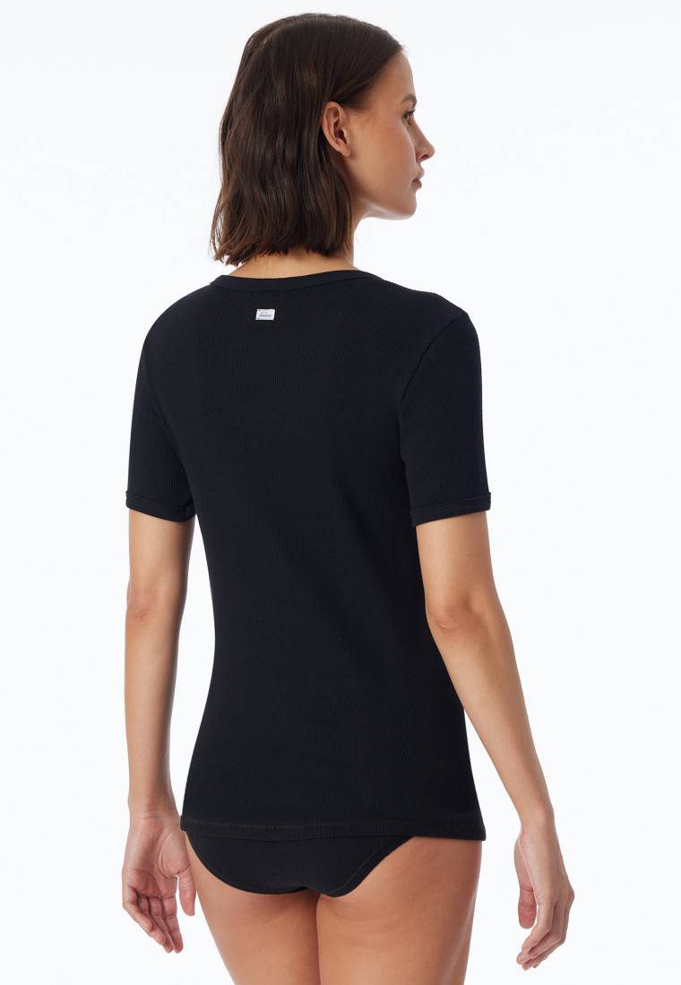 Schiesser Shirt kurzarm schwarz - Revival Greta