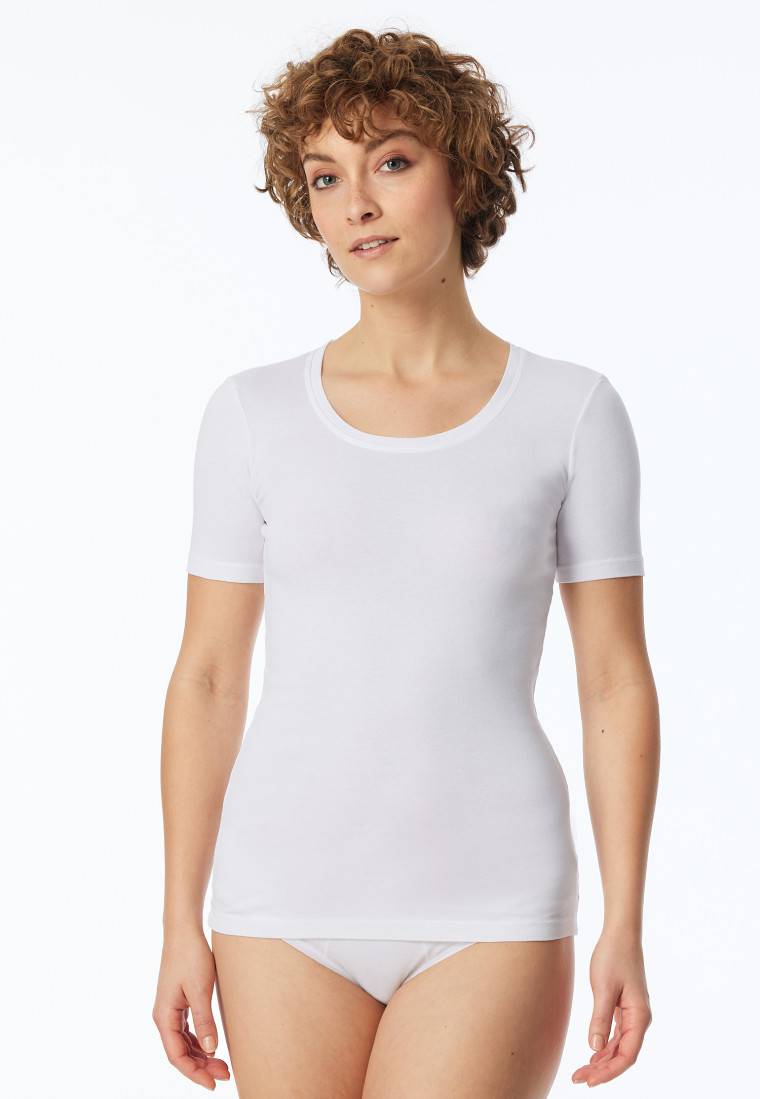 Schiesser Shirt Kurzarm Weiß - Revival Berta