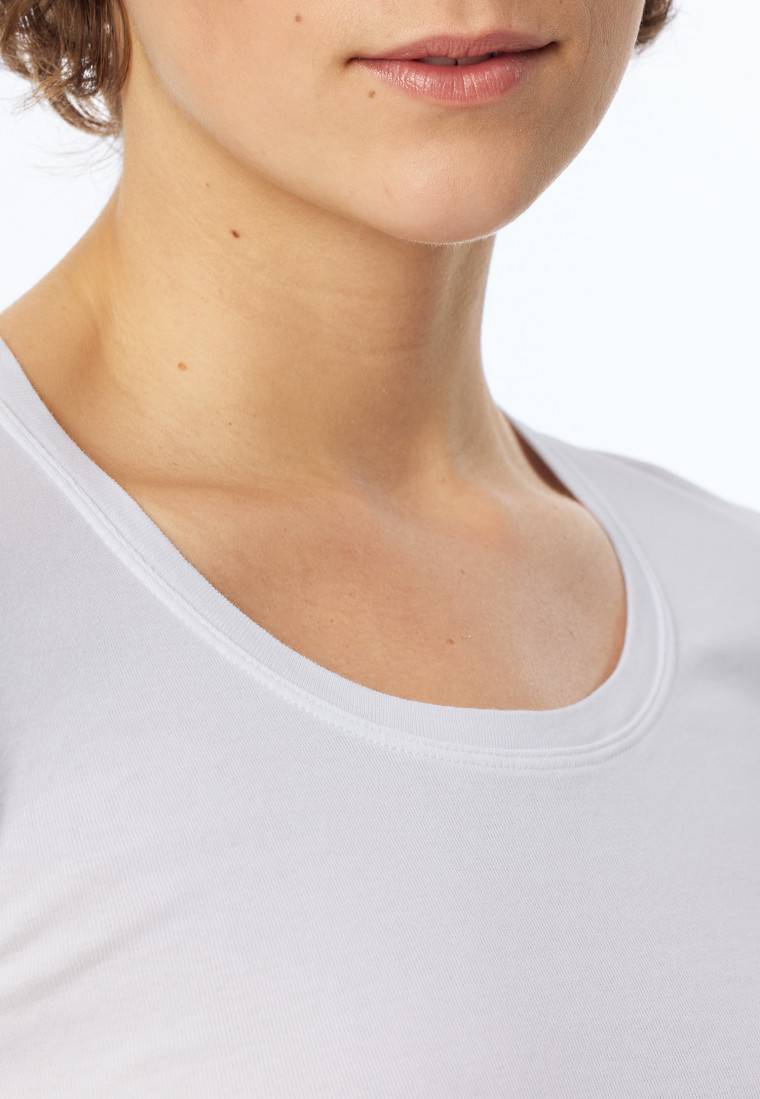 Schiesser Shirt Kurzarm Weiß - Revival Berta