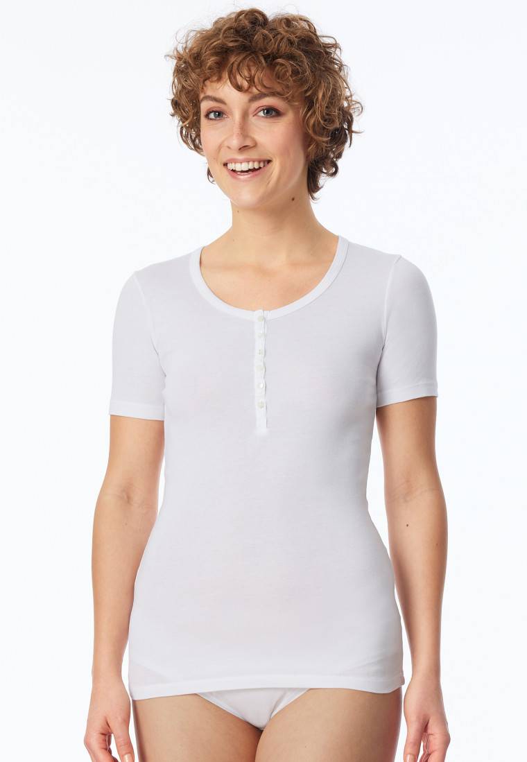 Schiesser Shirt Kurzarm Weiß - Revival Berta