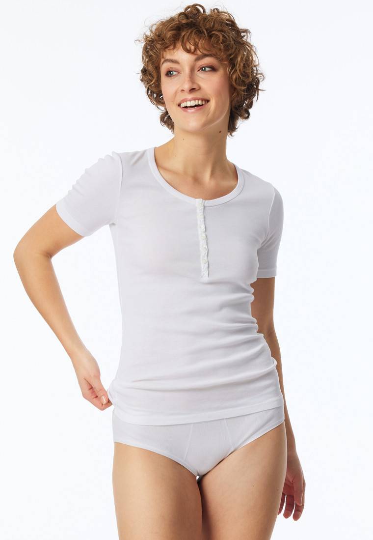 Schiesser Shirt kurzarm weiß - Revival Berta