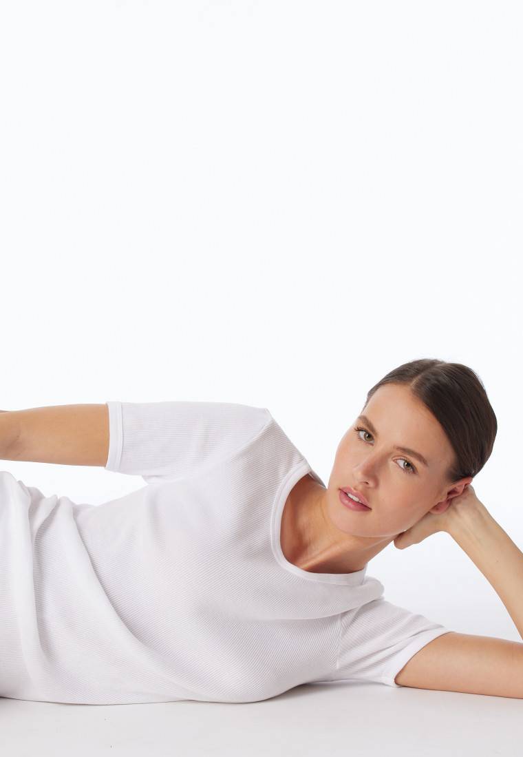 Schiesser Shirt kurzarm weiß - Revival Greta