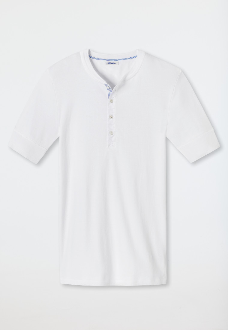 Schiesser Shirt Kurzarm Weiß - Revival Karl-Heinz