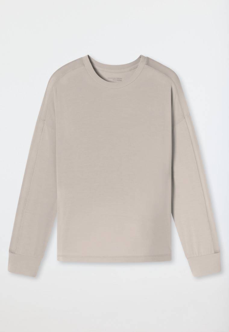 Schiesser Shirt Langarm Beige - Mix+Relax