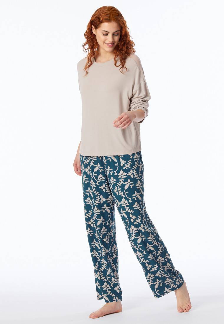 Schiesser Shirt langarm beige - Mix+Relax Schiesser Shirt langarm beige - Mix+Relax