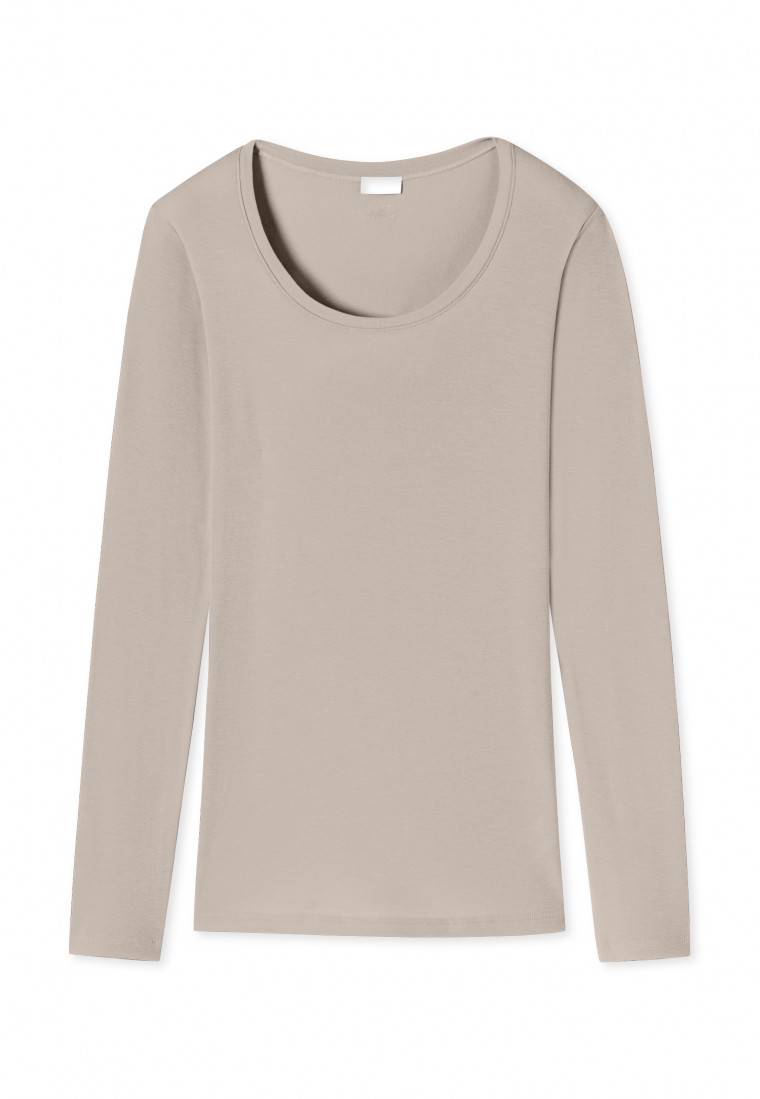 Schiesser Shirt Langarm Beige - Revival Martina