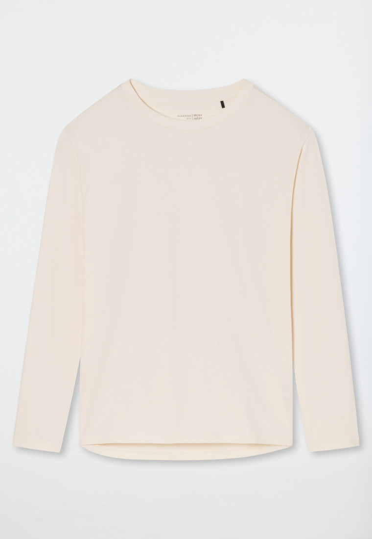 Schiesser Shirt Langarm Creme - Mix+Relax