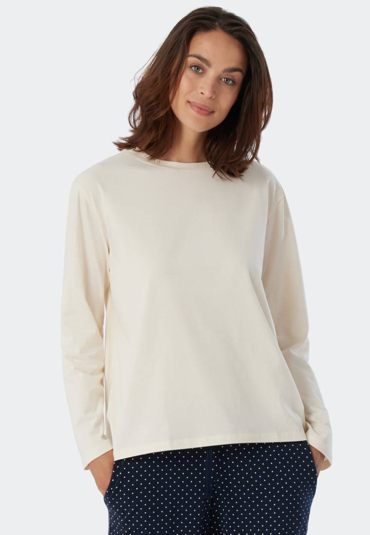 Schiesser Shirt Langarm Creme - Mix+Relax