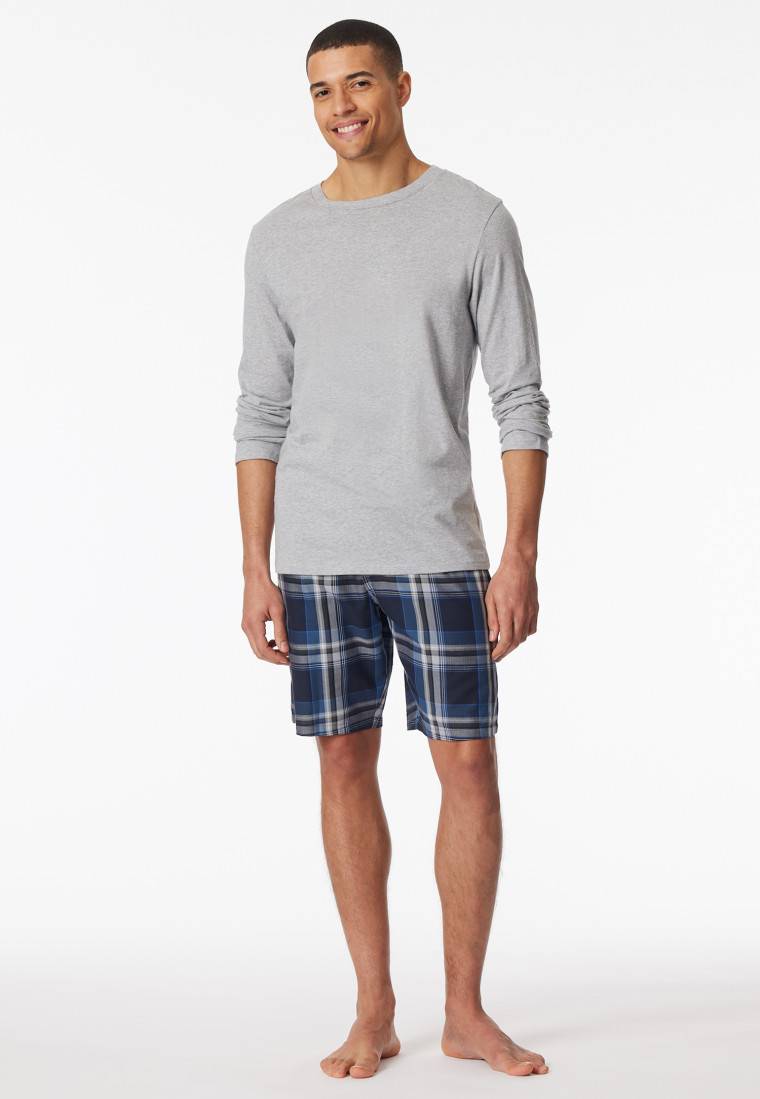 Schiesser Shirt langarm grau-meliert - Mix+Relax