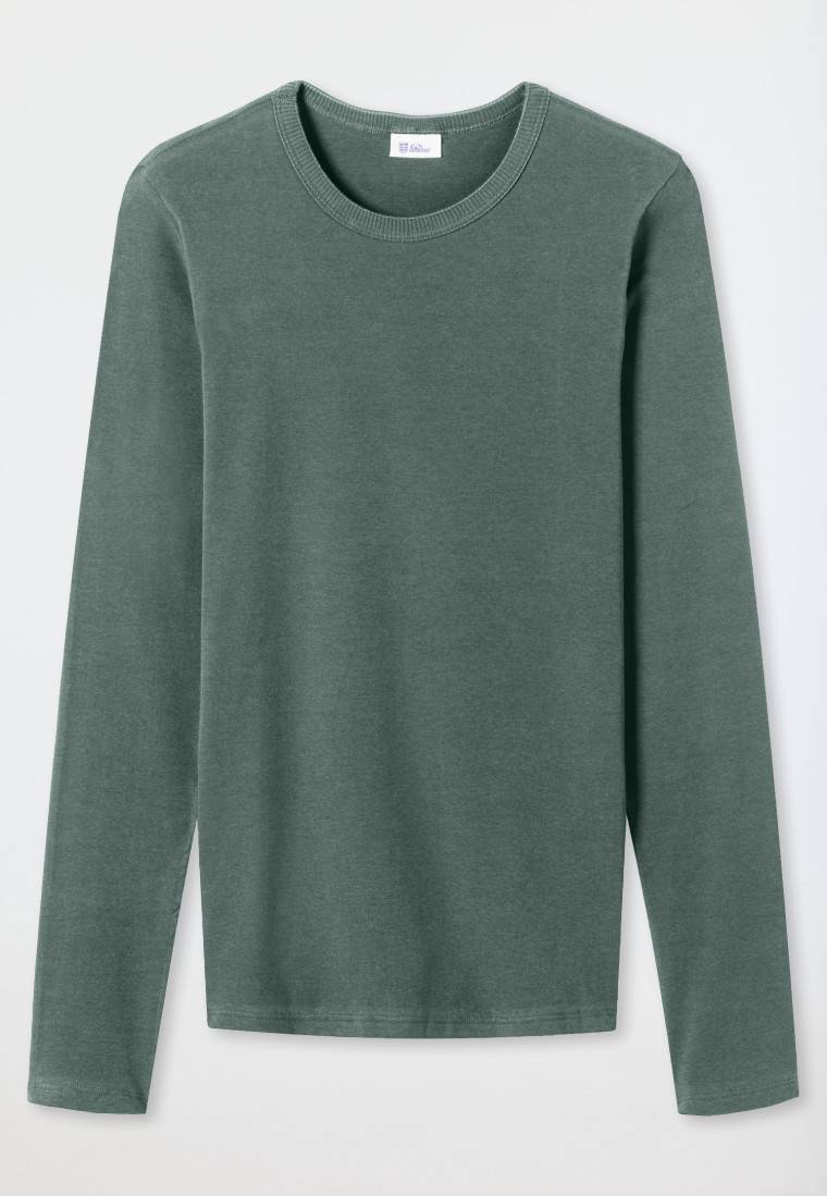 Schiesser Shirt Langarm Grün - Revival Ludwig