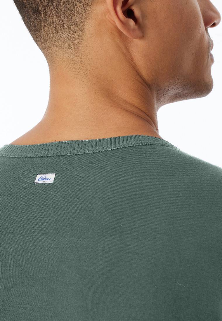 Schiesser Shirt Langarm Grün - Revival Ludwig