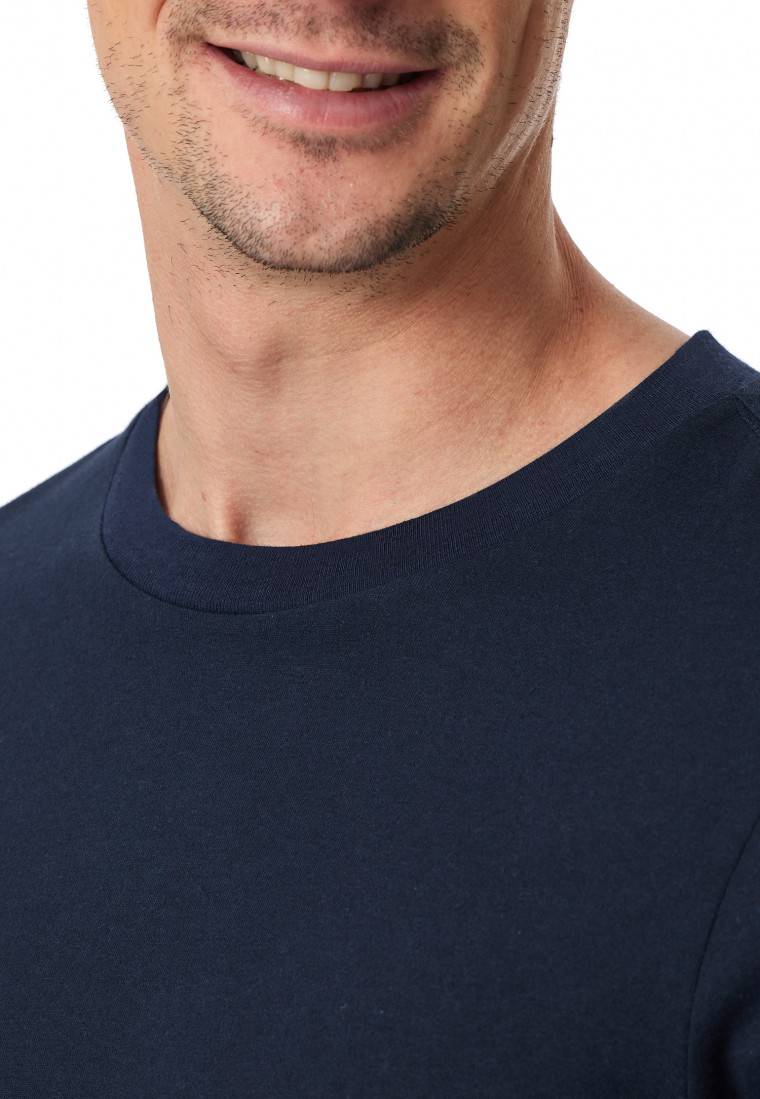 Schiesser Shirt Langarm Nachtblau - Mix+Relax