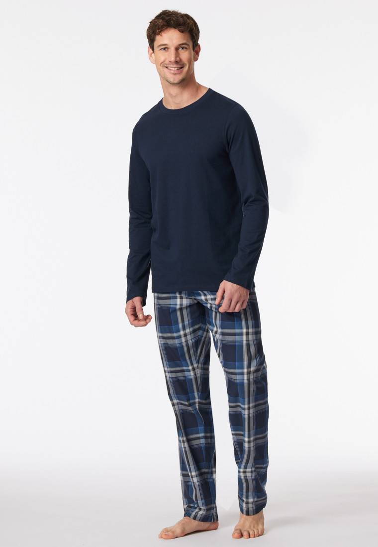 Schiesser Shirt langarm nachtblau - Mix+Relax