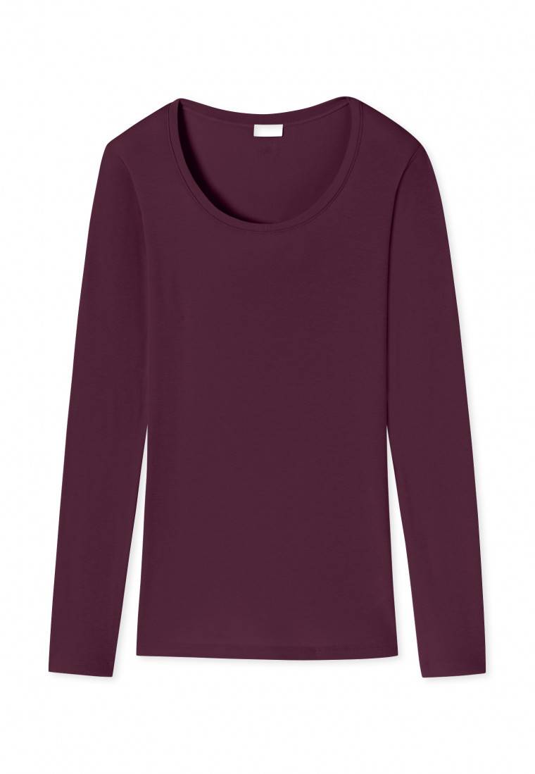 Schiesser Shirt Langarm Pflaume - Revival Martina