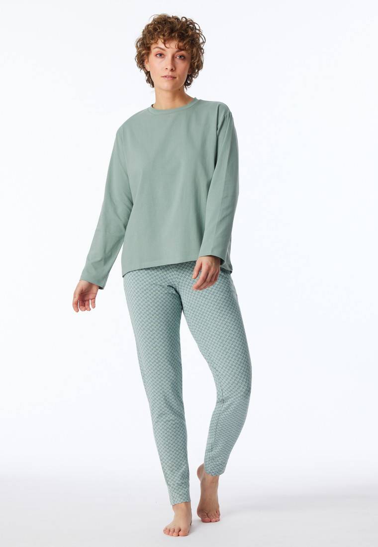 Schiesser Shirt langarm rundhals linde - Mix+Relax Schiesser Shirt langarm rundhals linde - Mix+Relax